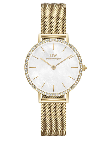 DANIEL WELLINGTON PETITE LUMINE BEZEL EVERGOLD MOP 28mm Stainless