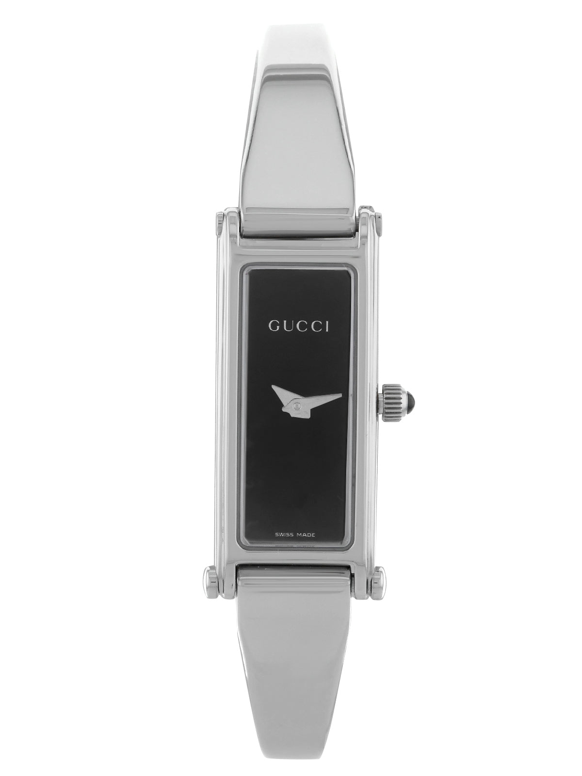 Gucci black best sale stainless steel watch