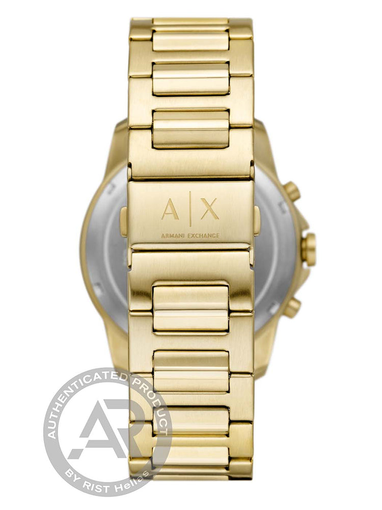 Armani AX1746 Stainless Chronograph Bracelet – Exchange Ρουμπίνι Gold Κοσμηματοπωλείο Steel