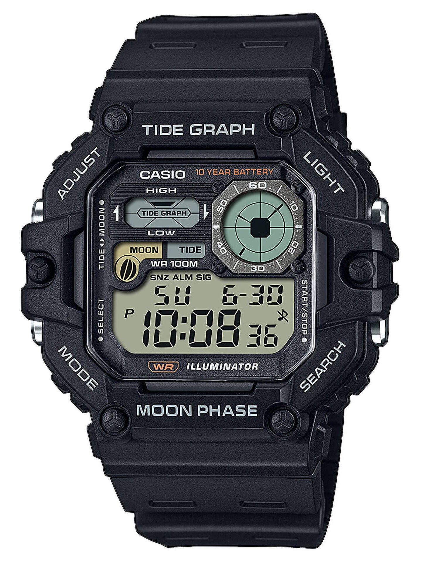 Casio collection black rubber strap hot sale